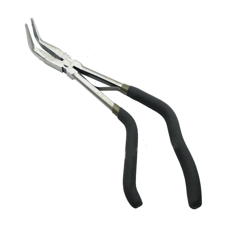 

Curved handle 11" Extra Long 90 Degree Bent Needle Nose Circlip Oil Seal Snap Ring Plier repair Tool