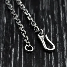 FNJ 925 серебряный браслет на цепочке, Модный S925 тайский серебряный браслет для женщин и мужчин, ювелирные изделия