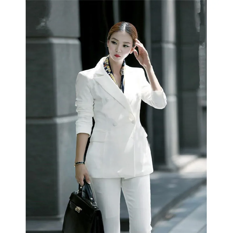 New-Black-White-Pant-Suits-Women-Casual-Office-Uniform-Styles-Ladies-Elegant-Pant-Suits-Business-Suits