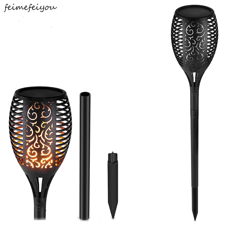 Koop Led Zonne verlichting Outdoor Decoratieve lamp Torch Vintage Tuin Gazon Tuinverlichting Landschap Straat Verlichting