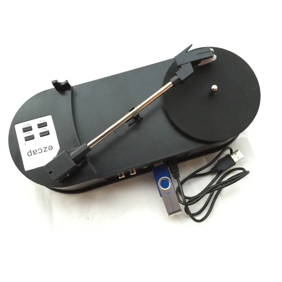 

USB Turntable Vinyl LP Record Player 33RPM Vinyl Turntables to MP3 U Flash TF Converter Recorder Player RCA R/L 3.5mm Output