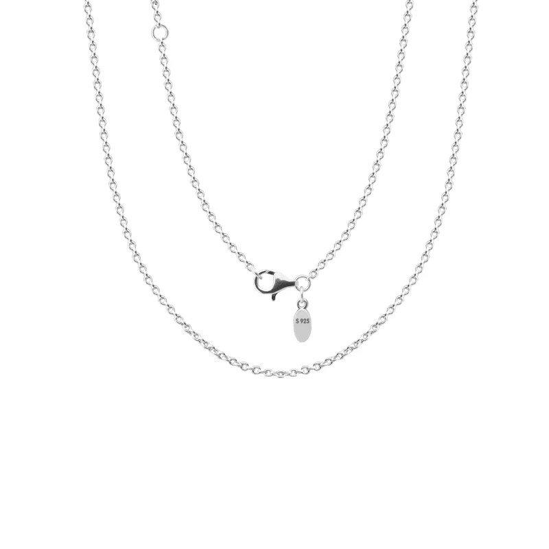 

China chain necklace 100% 925 Sterling Silver for Women DIY Fine Jewelry PYL004