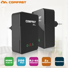 4 шт. Мини 200 Мбит Comfast CF-WP200M PowerLine ethernet адаптер/PLC адаптер/беспроводной WI-FI extender/IPTV/Homeplug AV/Подключи и Играй