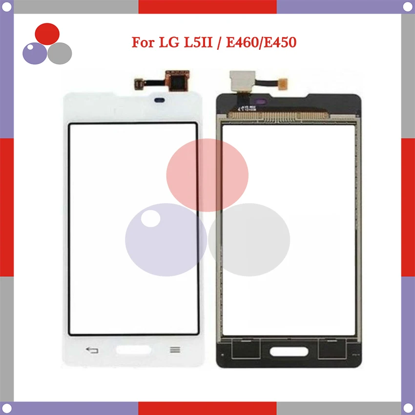 10 шт./лот 4," для LG L5 II E460 E450 Сенсорный экран Панель Сенсор дигитайзер внешняя Стекло объектив