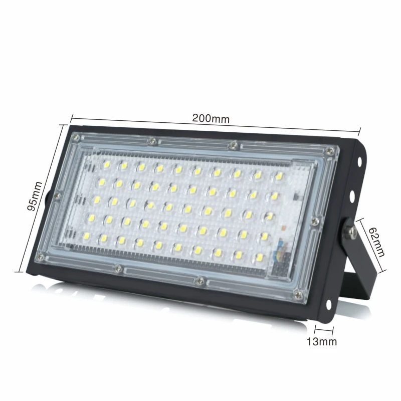 4pcs/lot 50W Led Flood Light AC 220V 230V 240V Outdoor Floodlight Spotlight IP65 Waterproof LED Street Lamp Landscape Lighting