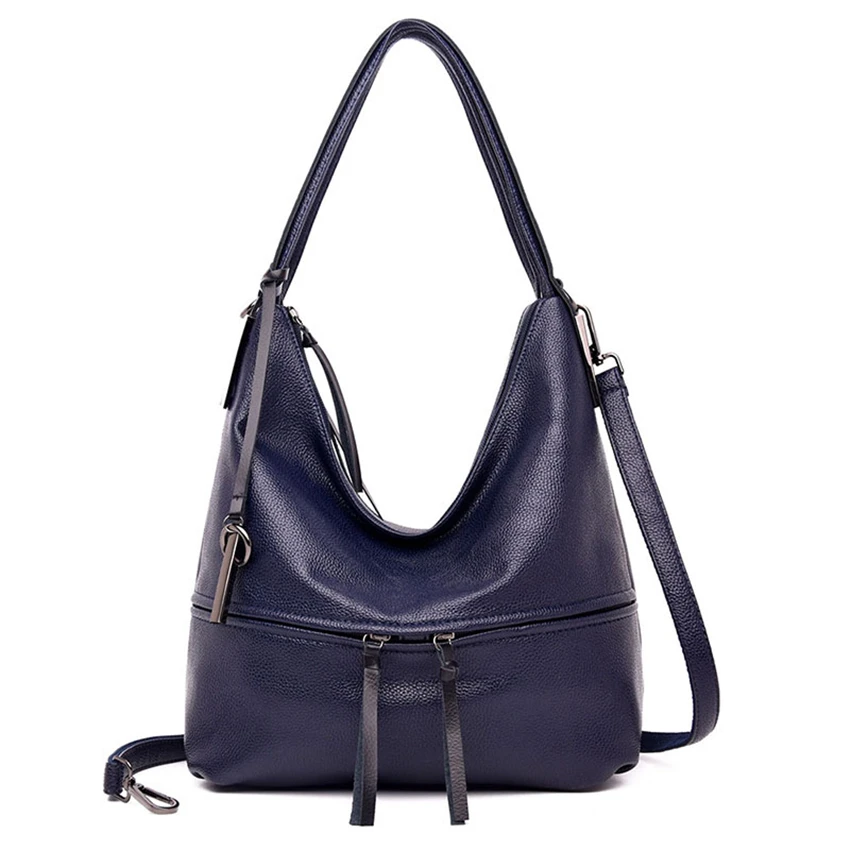 Роскошная женская кожаная сумка, дизайнерская женская сумка-мессенджер, большая сумка через плечо, Брендовая женская сумка через плечо