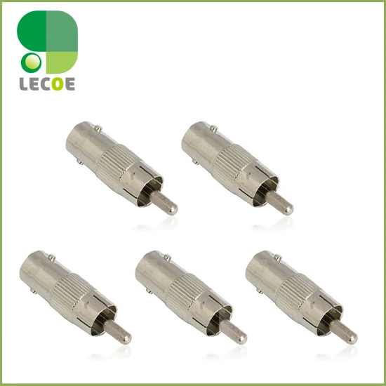 

10pcs Plug RCA Male to BNC Female Jack Adapter Coax Connector Coupler for cctv camera