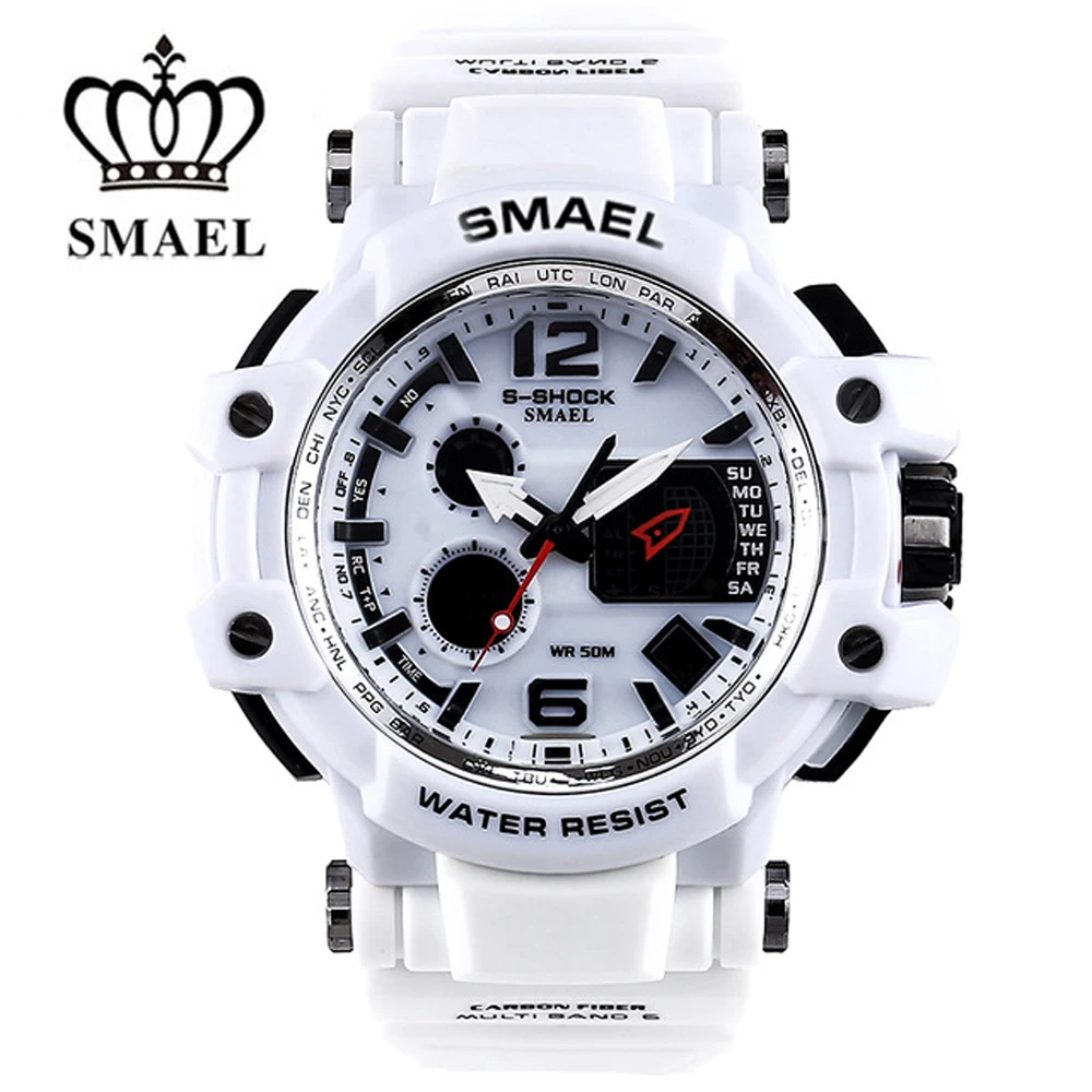

Sport Watch Men G Style Clock Male LED Digital Quartz White WristWatches Men's Top Brand Luxury Digital-watch Relogio Masculino