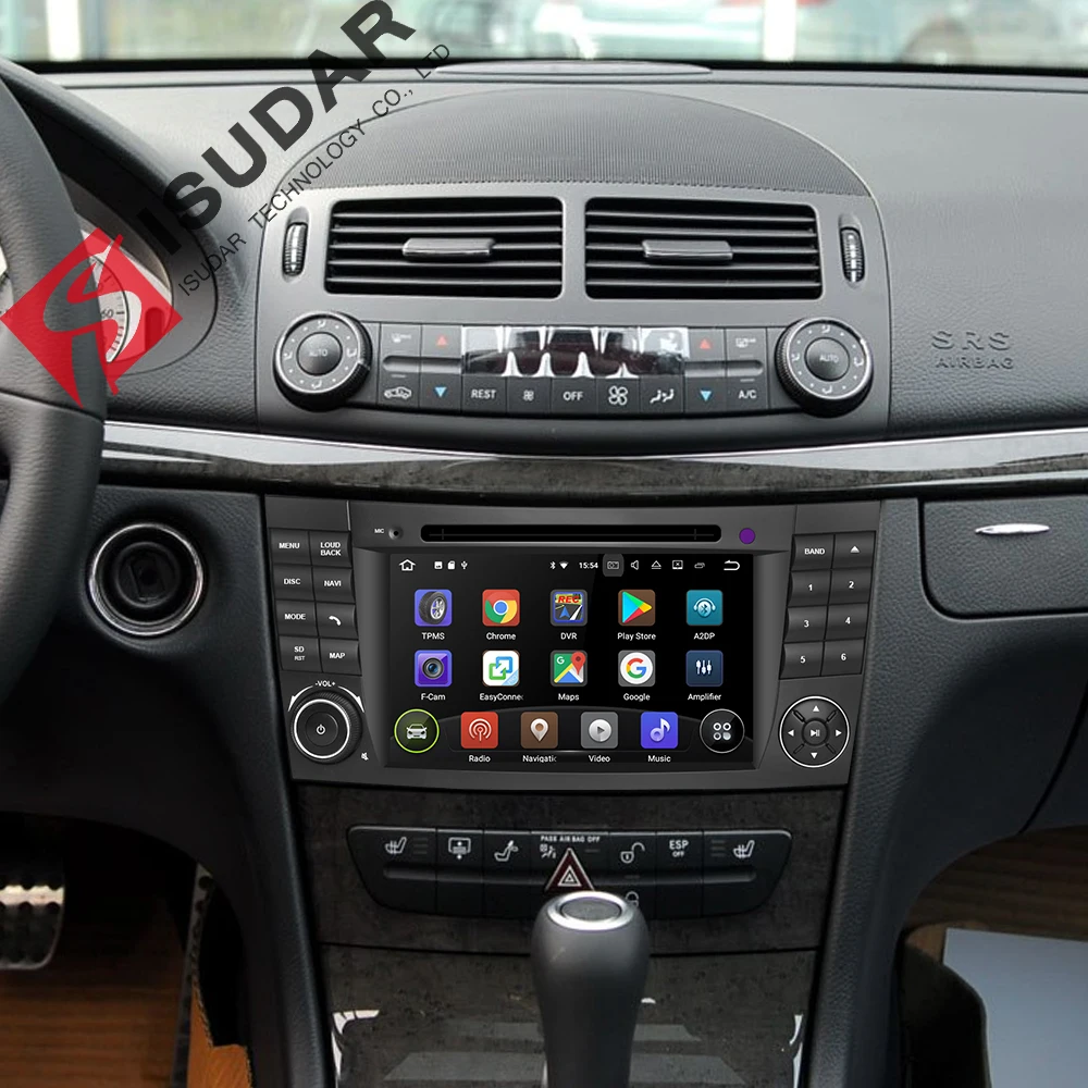 Isudar Штатня Автомагнитола Навигация 2 Din с Сенсорным 8 Дюймовым Экраном на Android 8.1.0