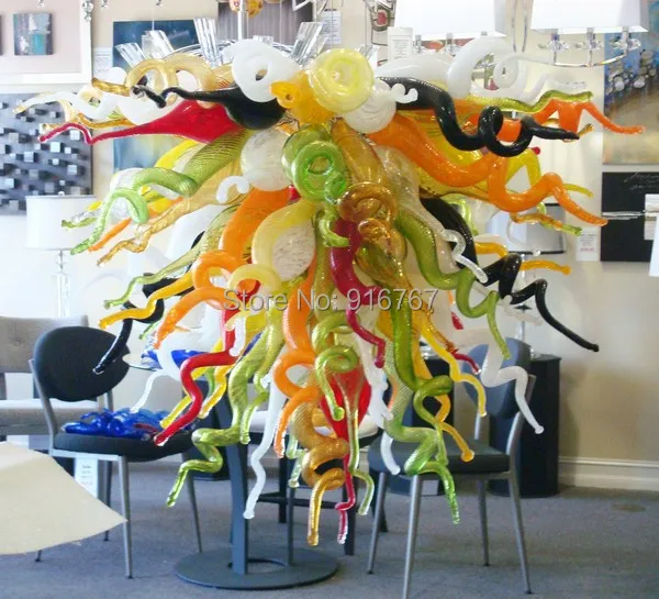 

Free Shipping UL/CE LED Bulb Famous Art Lamp Multi Color Crystal Chandelier