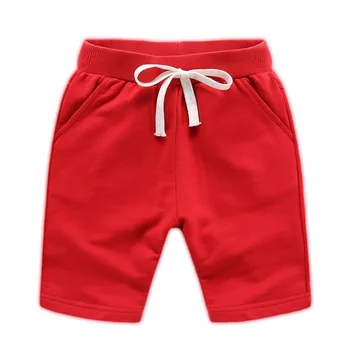 Children Summer Shorts Cotton Solid Elastic Waist Shorts For Boys Girls Brand Sports Pants Toddler Panties Kids Beach Clothing 2