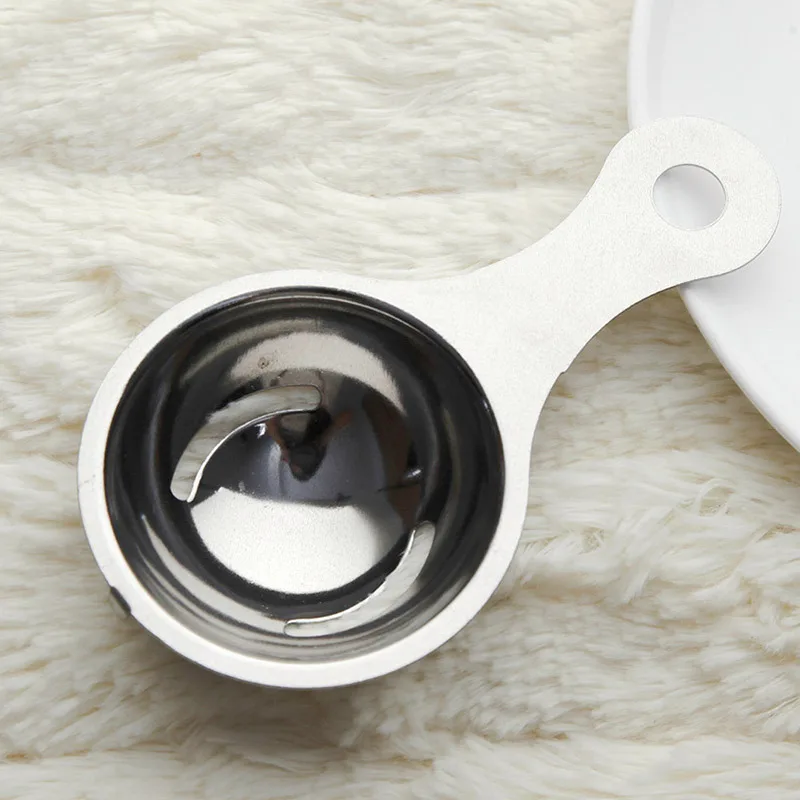 Free Shipping Eco Friendly Good Quality  Spoon Egg Yolk stainless steel Separator Egg Divider Egg Tools Food Grade Material