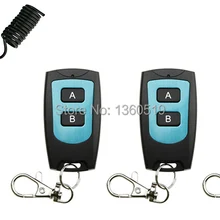 РЧ Беспроводной DC12V дистанционного Управление переключатель 1CH 10A 1* Приемник& 3* передатчик свет лампы светодиодный SMD A на B OFF окно/внутренний и внешний створчатый распашный дверь для гаража