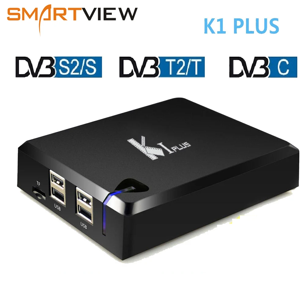 K1 плюс Amlogic S905D 4 ядра 64 бит Android 7 1 декодер Поддержка DVB T2 S2 C 3 в комбо телевизор ГБ 8