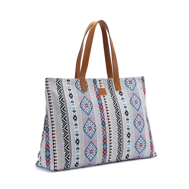 BOHO Gypsy Chic Women Tribal Tote Bag Large Shopper Bag Designer inspired Bohemian Beach BagTravelWeekenderGymMummy Diaper Bag (8)