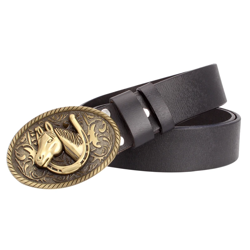 Scorpion Moranse Golden Horseshoe Belt Buckle With Animal Symbol Western Cowboy Style 