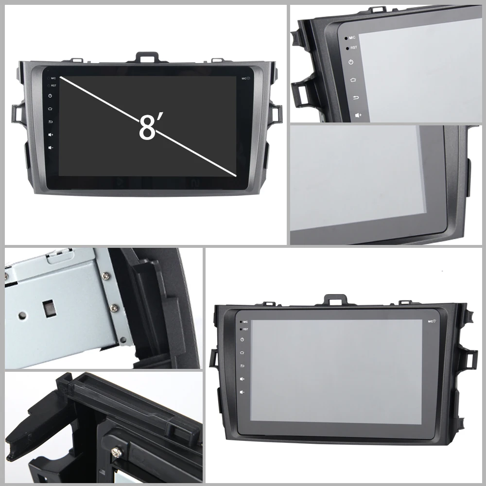 Perfect 8 Inch IPS Android 8.0 Car Radio 4G+32G for Toyota RAV4 2009 2010 2011 2012 Car Stereo Multmedia 4*50W support Wifi Blueteeth 8
