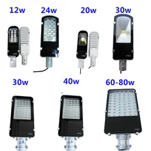 Светодиодный уличный свет 12 Вт 24 Вт 40 Вт 60 Вт Cree чипы AC85-265V Водонепроницаемый IP65 СВЕТОДИОДНЫЙ дорожный лмапы высоко luminence дорожки светодиодное