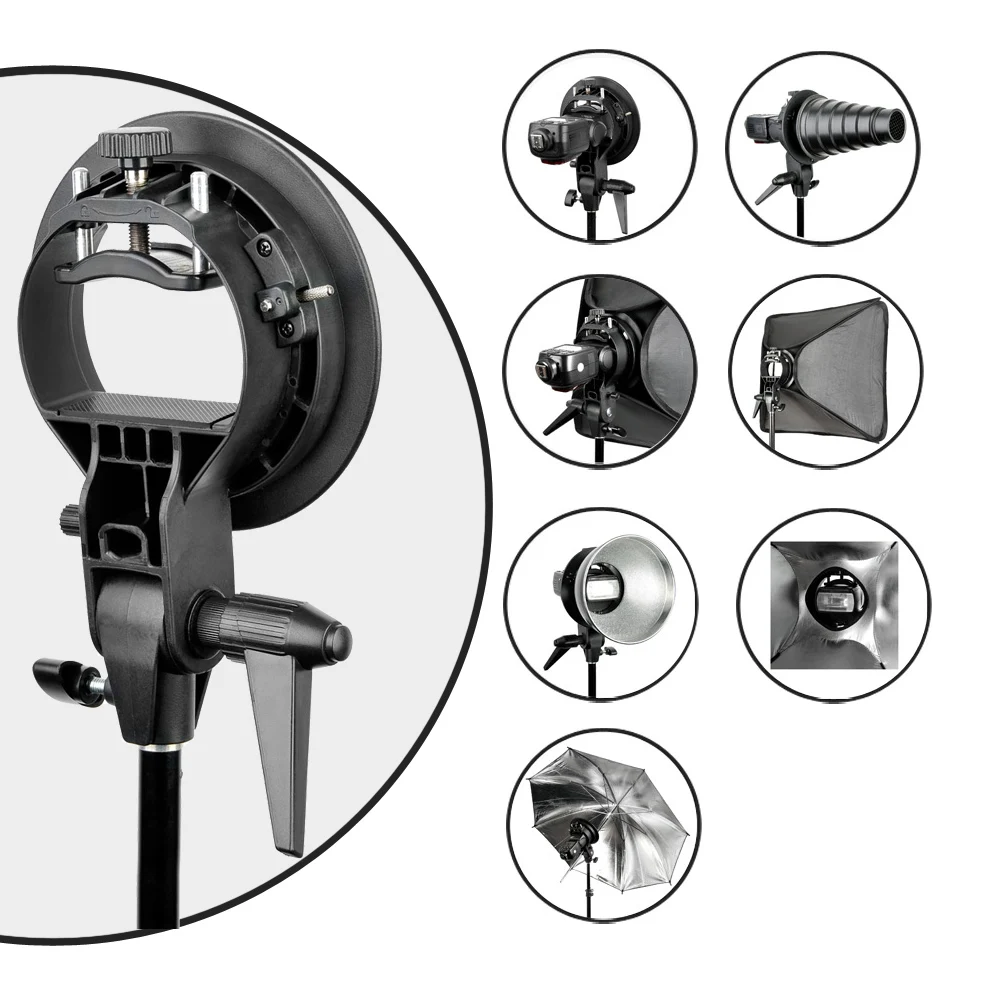 Godox 40*40 см/1"* 15" Софтбокс диффузор с s-образным кронштейном Bowens держатель для Speedlite светильник вспышки 40 см* 40 см