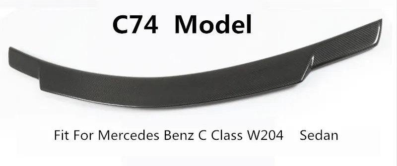Спойлер из углеродного волокна для Mercedes Benz C Class W204 C63 C180 C200 C230 C260 C300 2007- Высокое качество Спойлеры заднего крыла