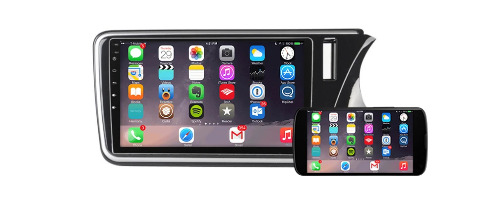 Flash Deal Auto Radio 2 Din Android Car Player For Honda City 2014~2019 GPS Navigation BT Wifi Map Multimedia system Stereo RHD 4