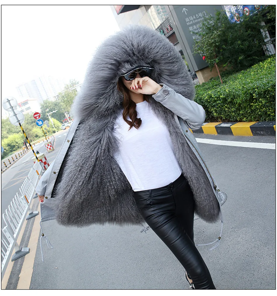 De Gris Vison Mongolie Classe Vraie Xs Russe Capuche Noir D'agneau 6xl Parka Manteau Plus Fourrure À Sable 5RfPRq
