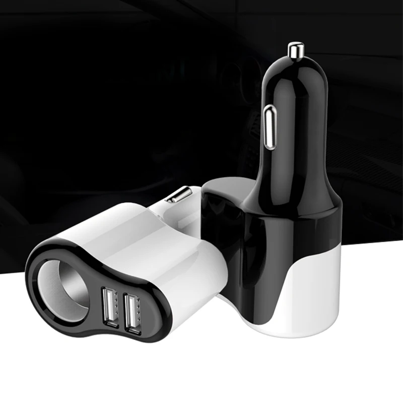 Vehicle charger Multi-function Double USB vehicle charging Smoke converter plug Smart head Multifunctional car charger Vehicle charger Multi-function Double USB vehicle charging Smoke converter plug Smart head Multifunctional car charger