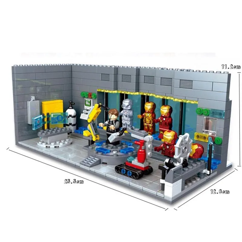 2016 Iron Man Avengers Hero Captain American&Hulk&Iron Man&Batman&Clown Puzzle Action Figure Toy Building Christmas Gift american-blocks-toys