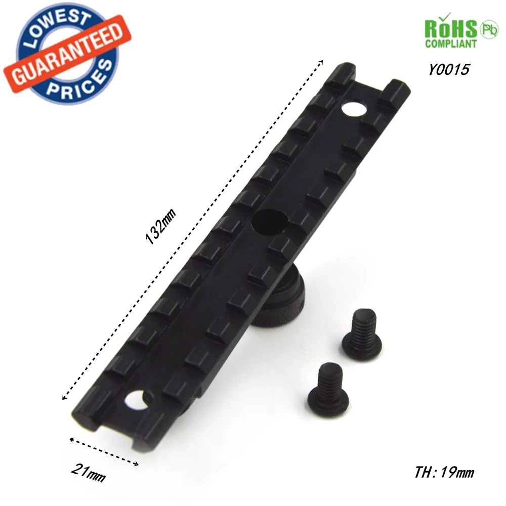 

AloneFire Hunting Gun accessories Picatinny Rail Optics Scope Mount 12 Slots Fits Airsoft AR-15 M4 Carry Handle-Y0015