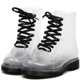 clear jelly rain boots