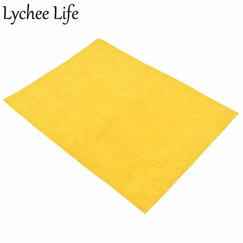 Lychee Life A4 1 мм Самоклеющаяся фетровая ткань сплошной цвет 29x21 см фетровая ткань ручной работы домашняя фабрика Швейные декоративные принадлежности - Цвет: 4