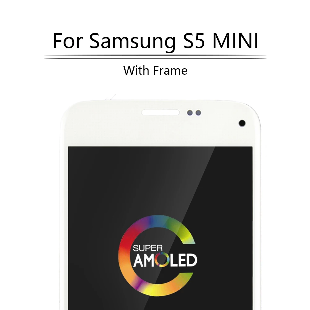 

4.5"OTMIL 100% Amoled LCD For Samsung Galaxy S5 Mini LCD DisplayTouch Screen Digitizer G800 for Samsung S5 Mini Display