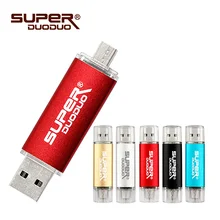 Цветная флеш-карта памяти OTG 2 в 1 16 ГБ 32 ГБ Флешка 4 ГБ 8 ГБ U диск 64 Гб 128 ГБ USB флеш-накопитель для компьютера/Android