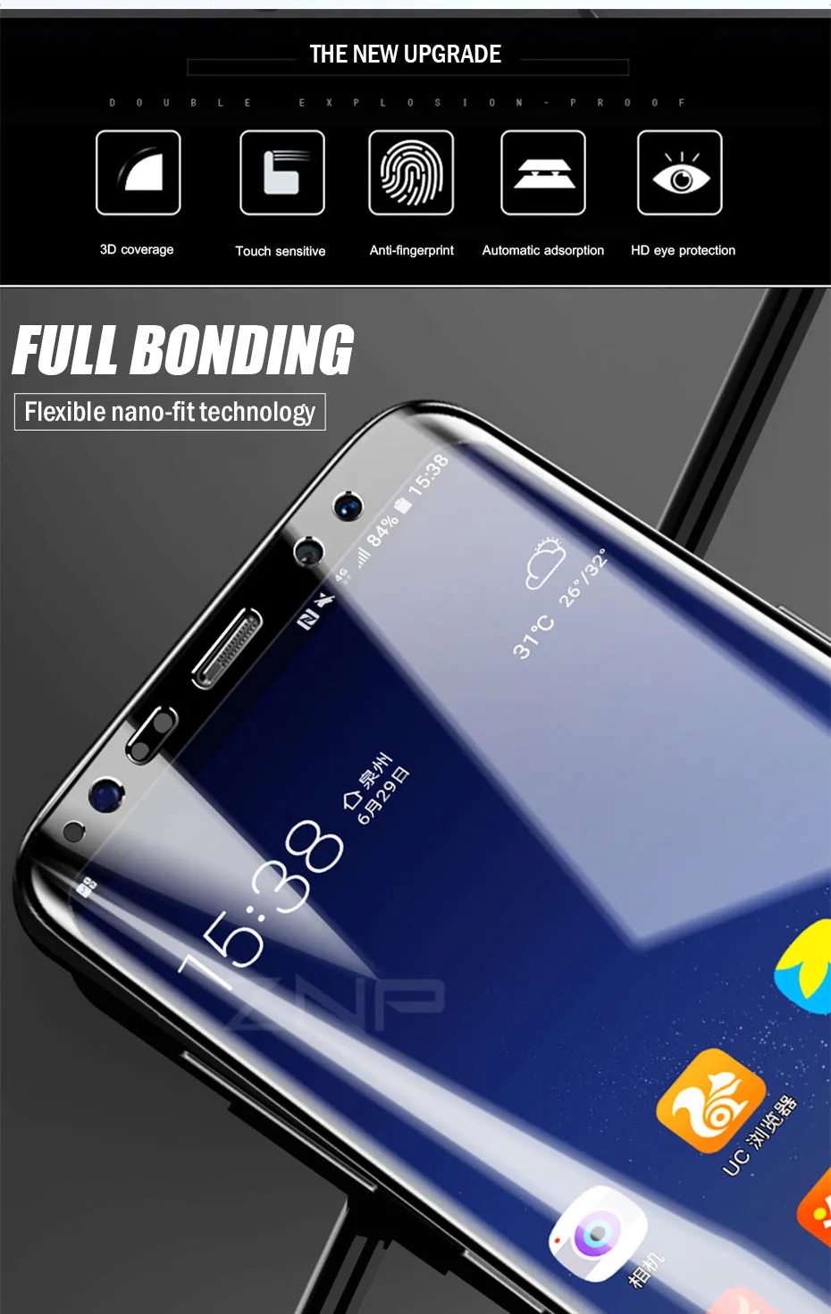 ZNP полное покрытие Гидрогелевая пленка для samsung Galaxy S8 S9 Plus S6 S7 Edge мягкая защитная пленка для экрана для samsung Note 8(не стекло