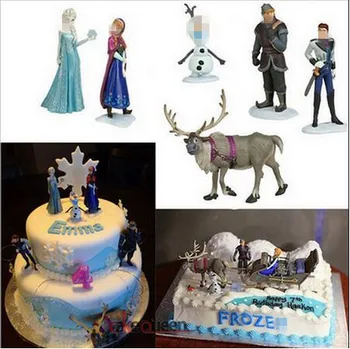 

Froze Toys Action Figures Doll Princesses Rapunzel Juguetes Kids Toys Birthday Gift Cake Decorations birthday party supply