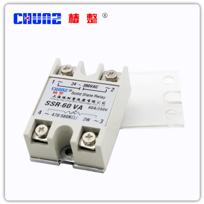

[ZOB] Solid state relay SSR60VA single-phase solid state voltage regulator - zhuangshuyuan mini relay --5pcs/lot