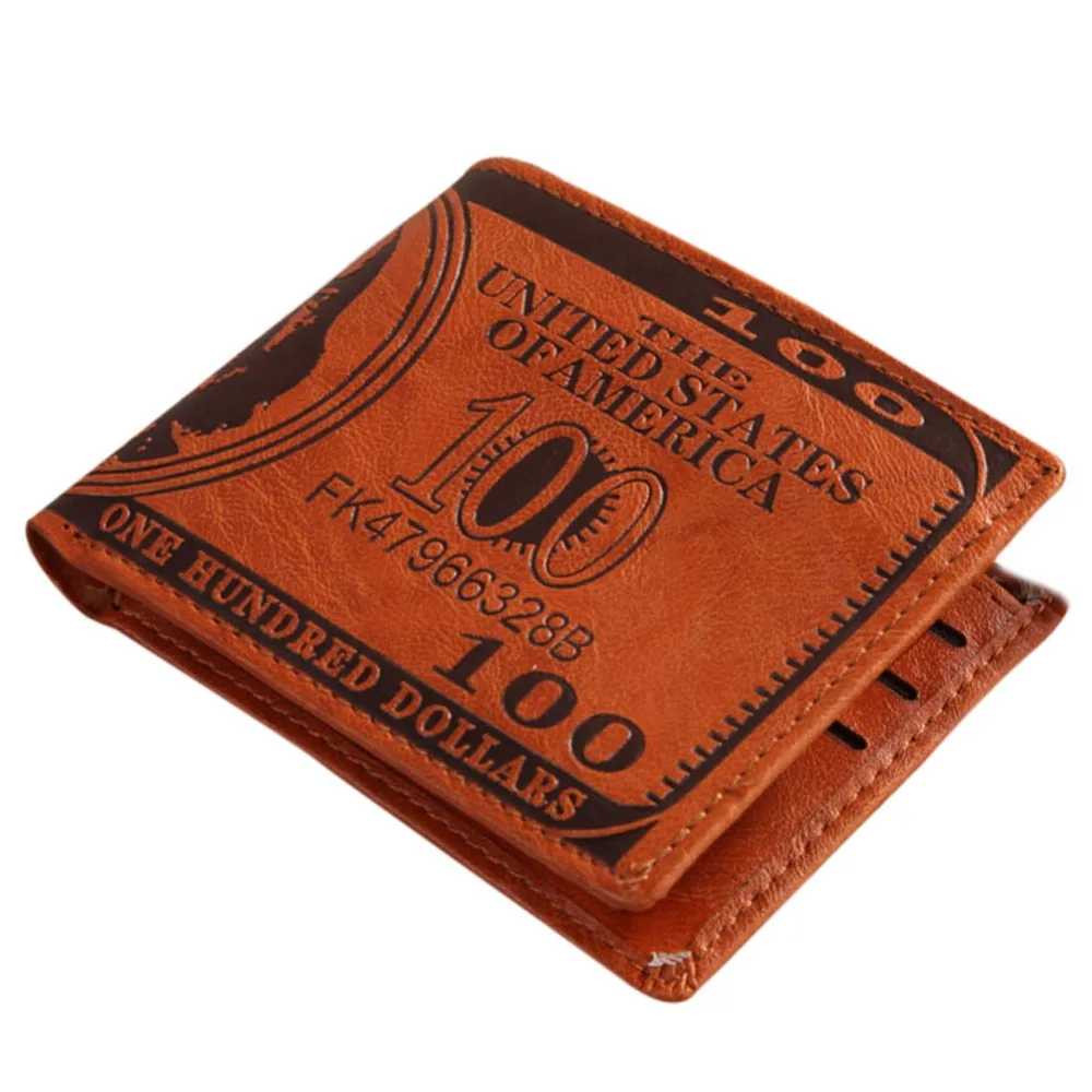 Fashion Sale Dollar Price Pattern Designer Men&#39;s Leather Wallets Male Men Credit Card Holder ...