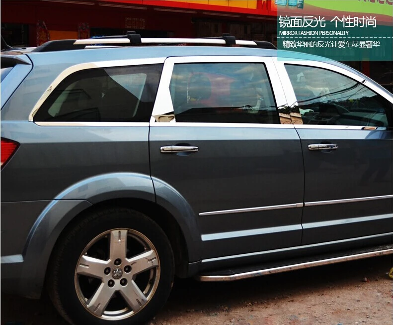 22pcs Car Door Full Window Frame+Center Pillars Window Sill Molding