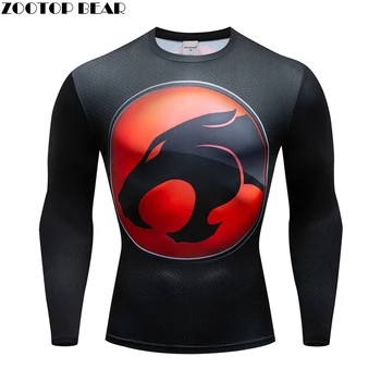 

Animal Head Superman T Shirt Man Compression Long Sleeve Tops Captain American T Shirt 3d Top Tees Fitness Drop Ship ZOOTOP BEAR