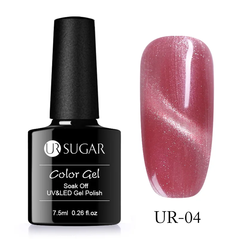 

UR SUGAR 7.5ml Cat 3D Eye Gel Polish Rose Gold Magnetic Gel Lacquer Semi Permanent Soak Off UV Nail Gel Varnish Nail Art Gel