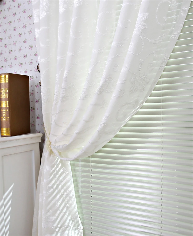 Занавески под заказ полностью белые резные оконные занавески для спальни