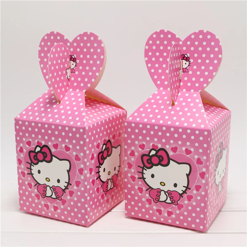 Set Of 8pcs Baby Shower Favors Hello Kitty Favor Box Candy Box