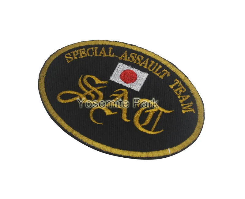 Япония специальная штурмовая команда SAT Военная нашивка японский флаг армия нашивки крюк назад Боевой Дух Тактическая нашивка для куртки жилет