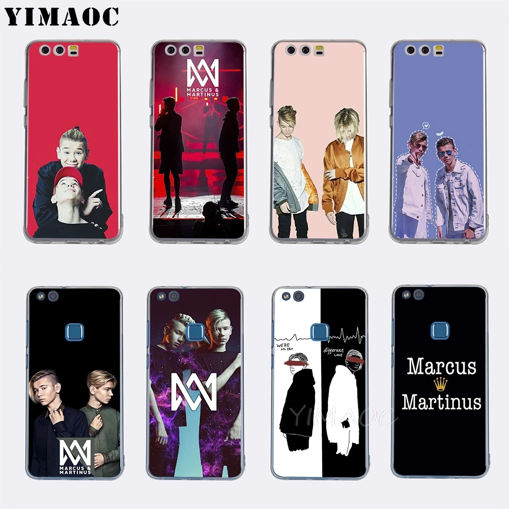 Мягкий чехол YIMAOC Marcus &amp Martinus brothers для Huawei P8 P9 P10 P20 P30 Lite Pro P smart 2019 |