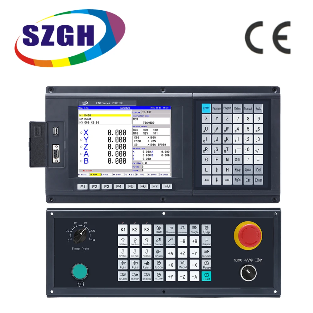 

High performance 4 Axis CNC Milling and Drilling Controller board with USB total solution system ac servo motor