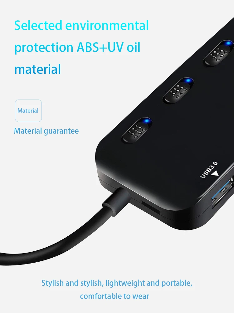 Концентратор USB type c адаптер type c к USB3.0* 4 usb-хаб 5 Гбит/с кабель для передачи данных для жесткого диска телефона клавиатура мышь принтер