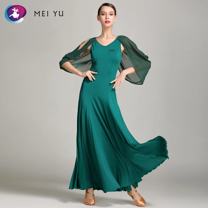 

MEI YU S9020 Modern Dance Costume Women Ladies Dancewear Waltzing Tango Dancing Dress Ballroom Costume Evening Party Dress