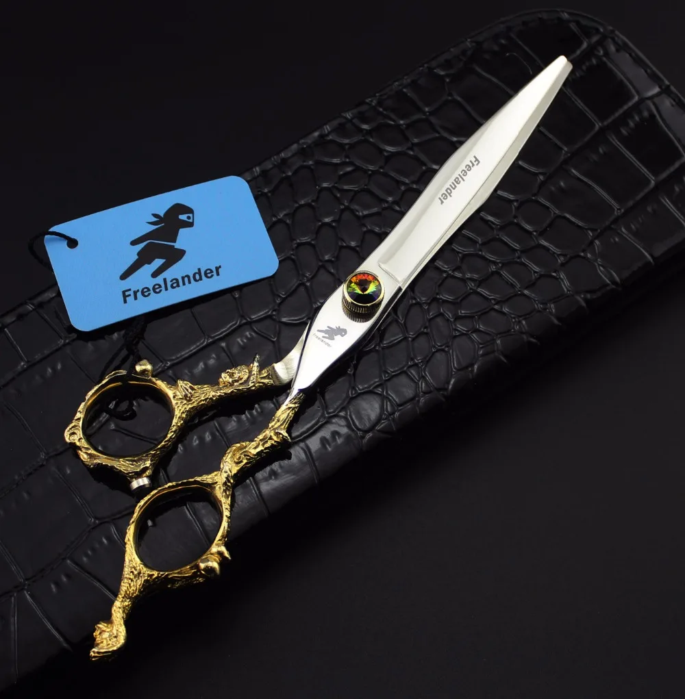 

High Quality 7 Inch Professional Pet Grooming Scissors, Gold Cutting Scissors For Dog/Cat,Pet Makas Scharen