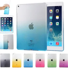 Для iPad 9,7 чехол, силиконовый мягкий A1822 A1823, градиентный прозрачный чехол, тонкий чехол для iPad,, 9,7 дюймов