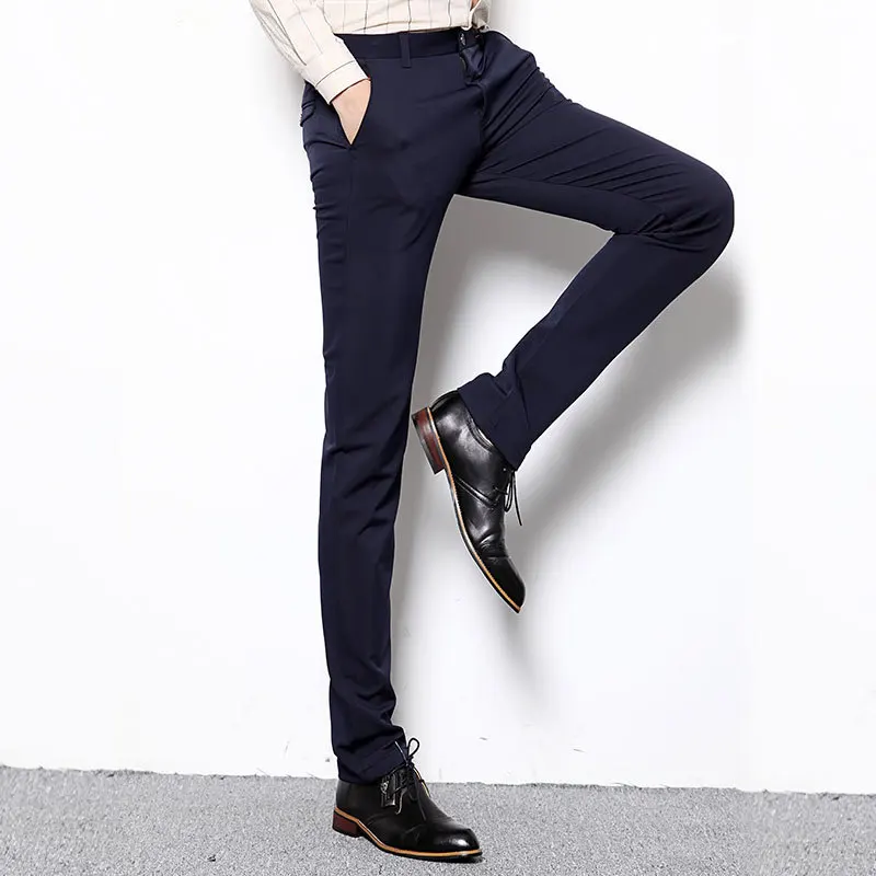 PADAUNGY Men Suit Pants Casual Wedding 